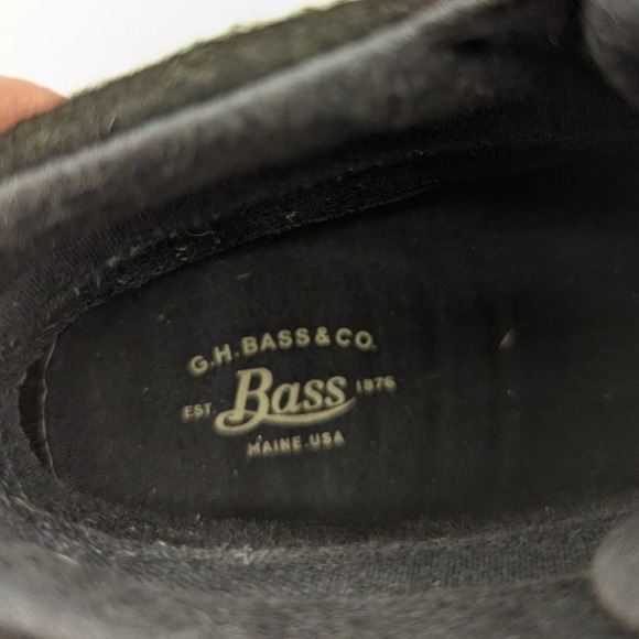 Bass Mandarin Short Duck Boots Woman's Size 6 Black‎ Gray Wool - Picture 12 of 14